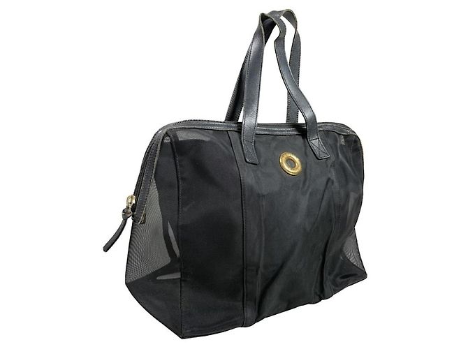 Céline Celine schwarze Polyester-Handtasche