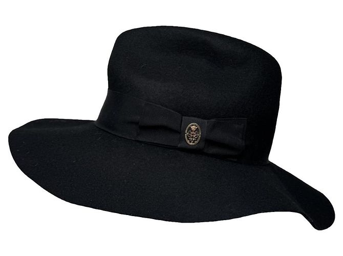 Emilio Pucci Black Wool Hat