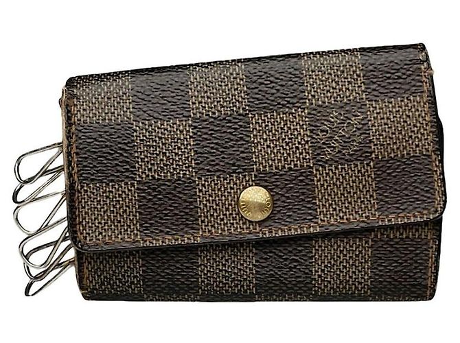 Bolsa de couro marrom Louis Vuitton Lockme