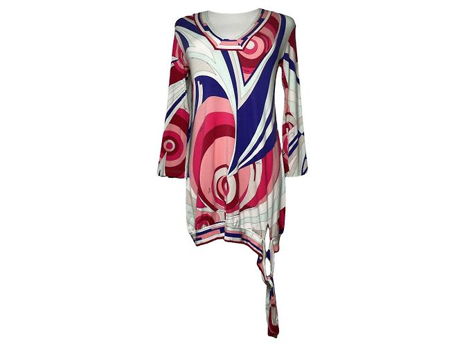 Emilio Pucci Multicolour Cotton Dresse Multiple colors