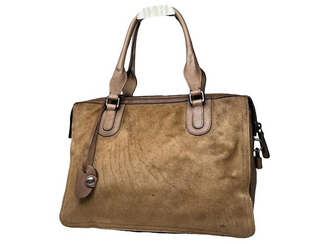 Bolsa de pele marrom Marni