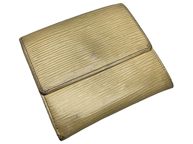 Carteira de couro Ecru Louis Vuitton Twist