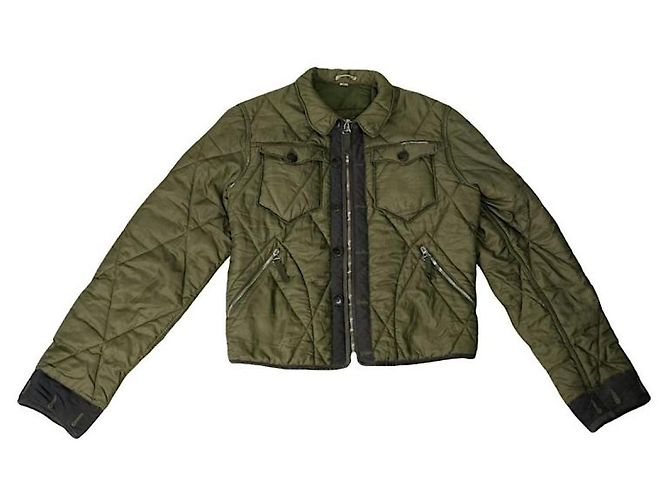 Khaki-Polyester-Jacke von Jean Paul Gaultier