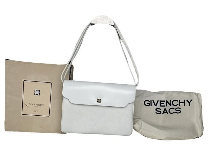 Bolsa de couro branco Givenchy 4G