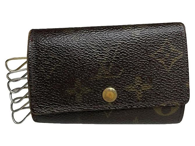 Bolsa de couro marrom Louis Vuitton Lockme