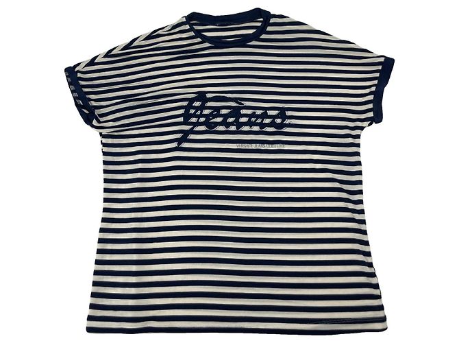 Versace Jeans Couture Blue Polyester Top