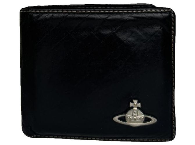 Borsa in pelle nera Vivienne Westwood Nero