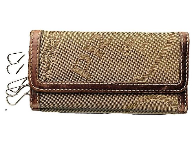 Bolsa de couro bege Prada