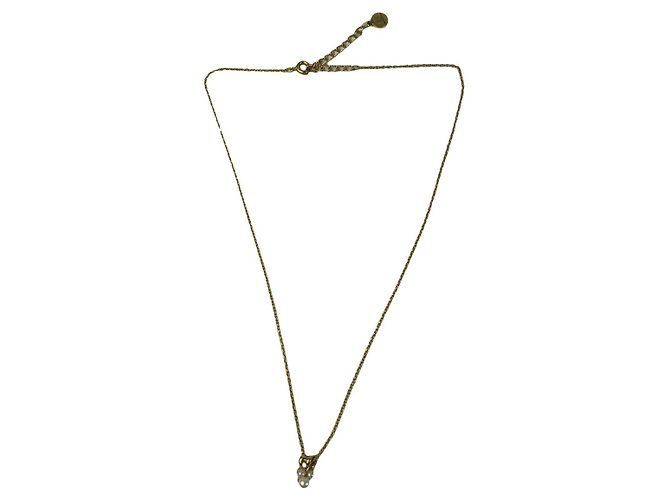 Courreges Collier en acier doré Courrèges