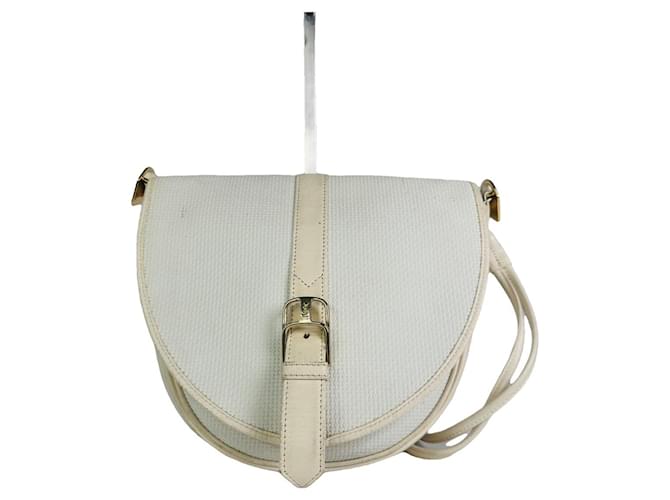 Sac à main en cuir blanc Yves Saint Laurent 