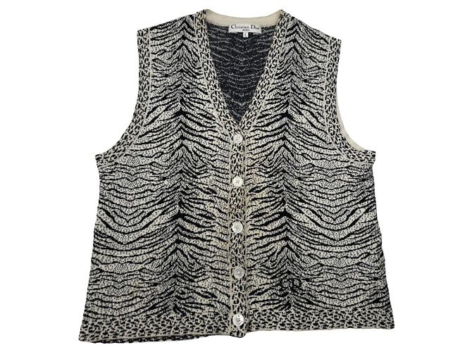 Dior J'Adior Schwarze Wollstrickware 