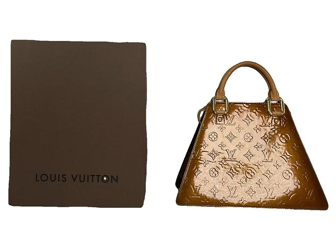 Louis Vuitton Forsyth braune Lackleder-Handtasche