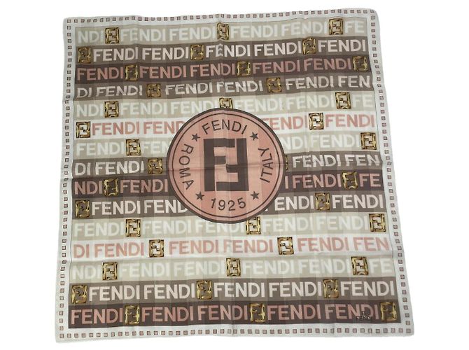 Fendi Multicolour Silk Scarf Multiple colors