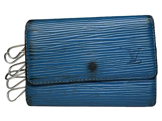 Louis Vuitton Lockme blaue Lederhandtasche