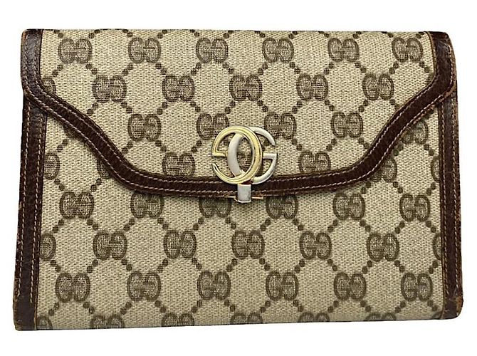 Gucci Dionysus Beiger Leder Clutch