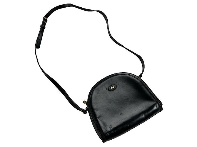 Bally schwarze Lackleder-Handtasche