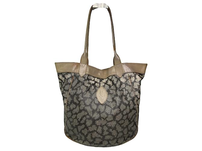 Sac à main en cuir marron Yves Saint Laurent 