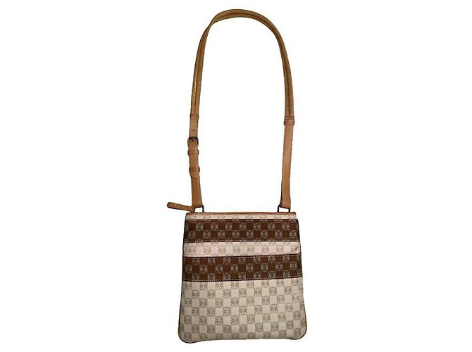 Bolso de mano de algodón beige Loewe Gate