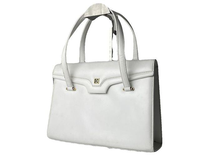 Bolsa de couro branco Givenchy 4G