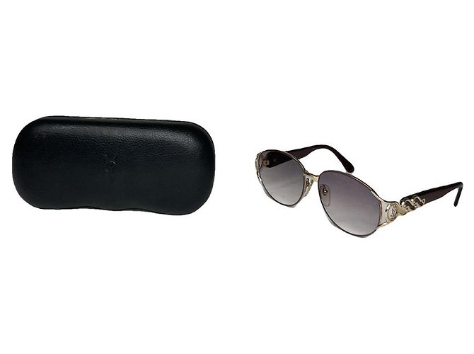 Gafas de sol de plástico negro Saint Laurent