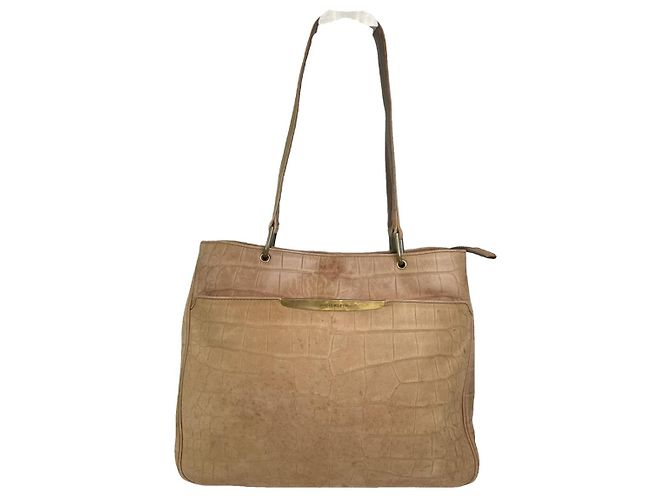 Bolsa de couro marrom ANNE KLEIN
