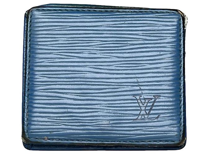 Louis Vuitton Anaé blaue Lederhandtasche