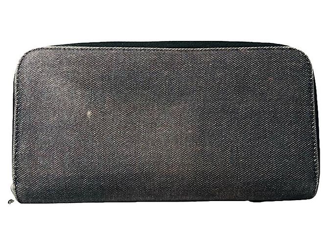 Bulgari Bvlgari Serpenti Anthracite Cotton Wallet Dark grey