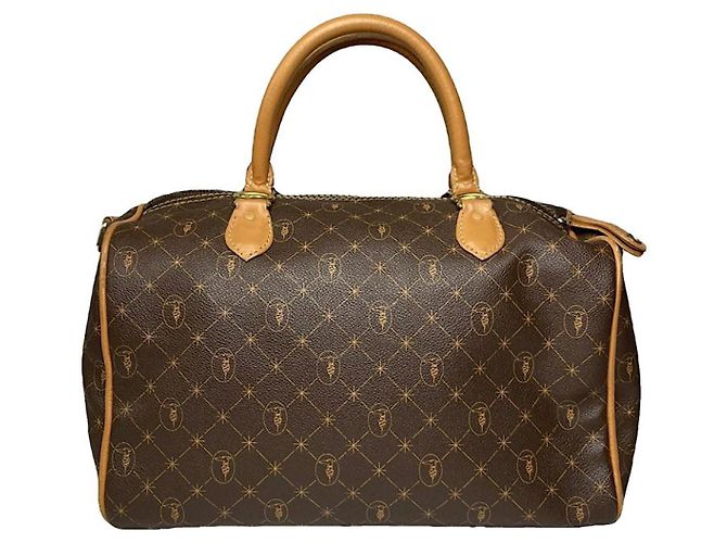 Trussardi braune Lederhandtasche