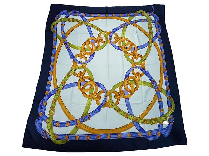 Autre Marque Non Signé / Unsigned Multicolour Silk Scarf Multiple colors