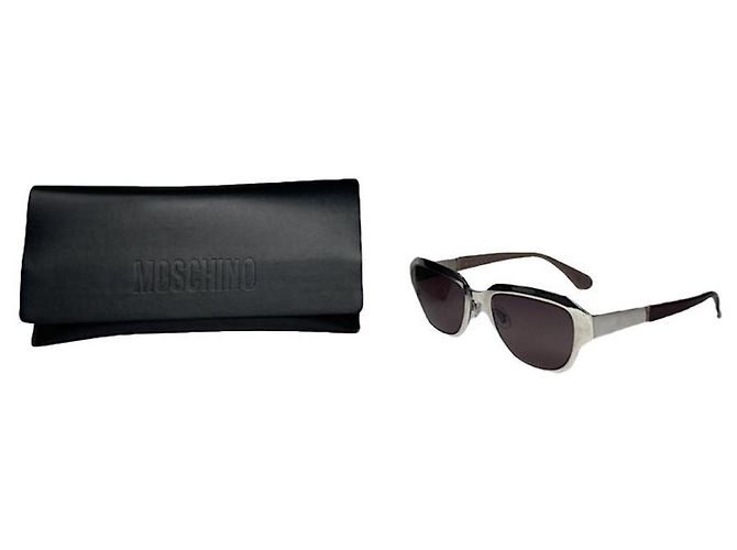 Gafas de sol de metal plateado Marni Plata
