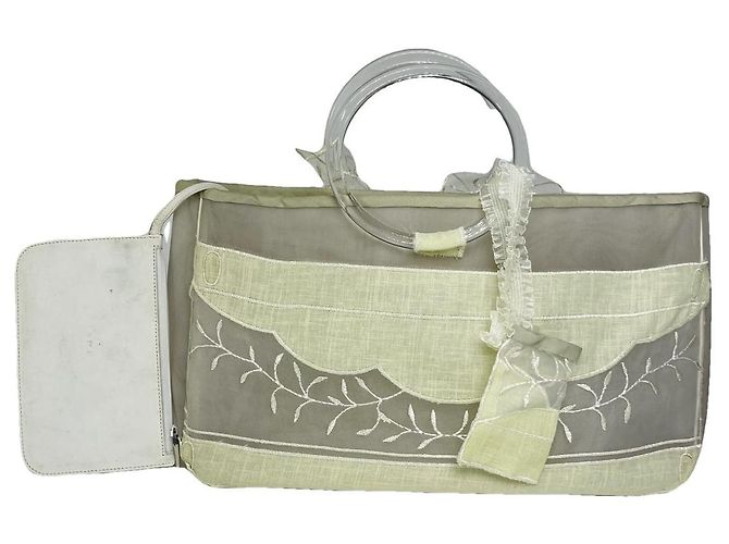 Gucci weiße Lederhandtasche