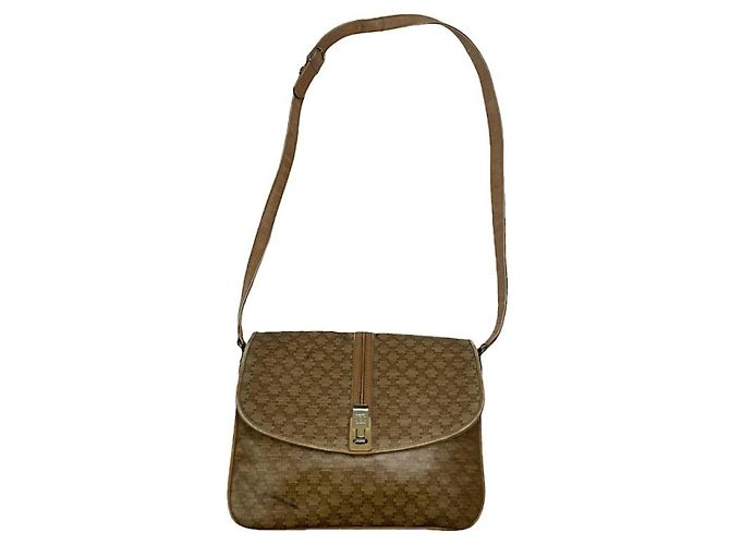 Céline Celine SAC 16 BESACE Bolsa de couro marrom