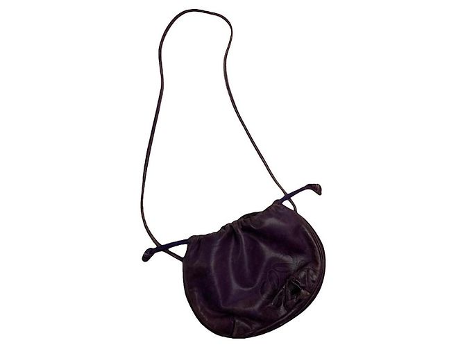 Bolsa de couro roxa Flamenco da Loewe Roxo