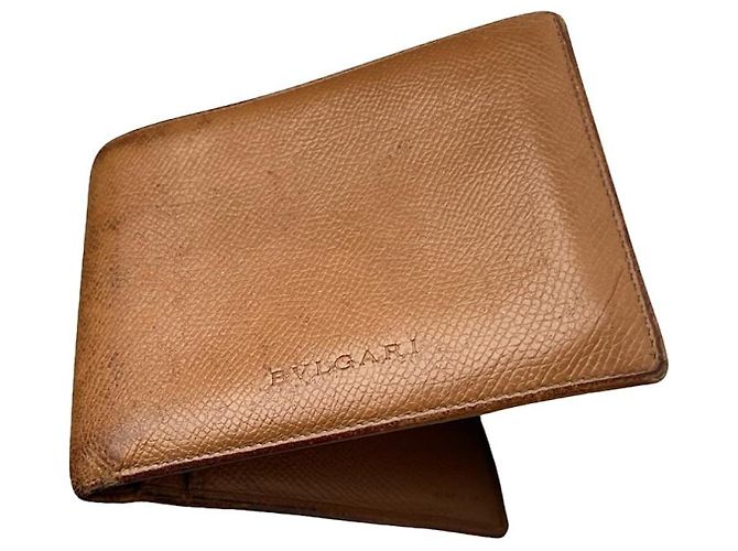 Bulgari Bvlgari Brown Leather Wallet