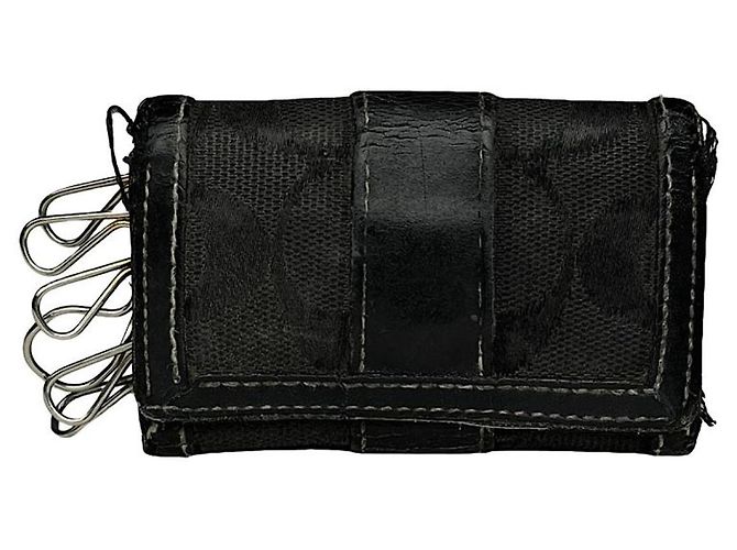 Bolsa de couro preto Coach
