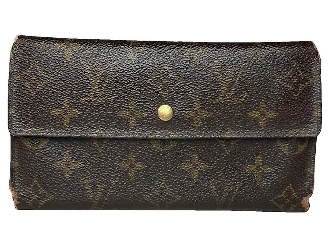 Louis Vuitton Flore Brown Leather Wallet