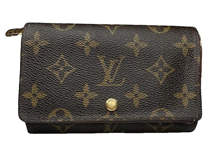 Portafoglio in pelle marrone Iris di Louis Vuitton