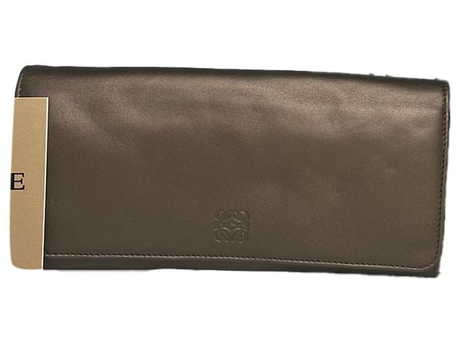 Loewe Puzzle graue Lederbörse