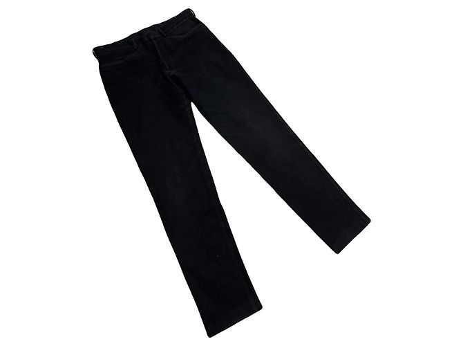 Calça de algodão azul marinho Prada