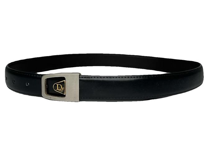 Dior Homme schwarzer Ledergürtel