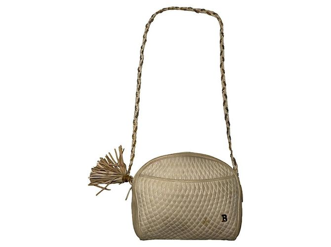 Bally Beiger Lederhandtasche