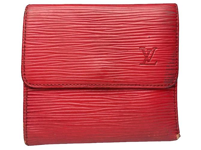 Louis Vuitton Capucines Red Leather Wallet