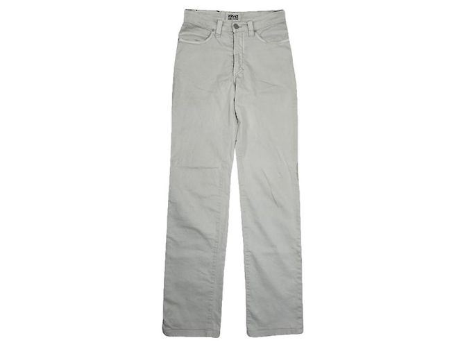 Calça de algodão branca Versace Jeans Couture Branco