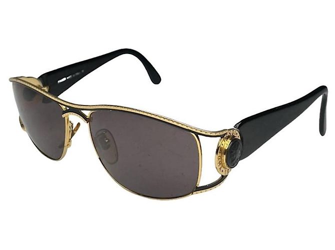 Fendi Black Plastic Sunglasses