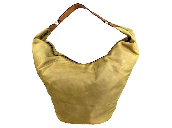 Etro Gelbe Polyester-Handtasche