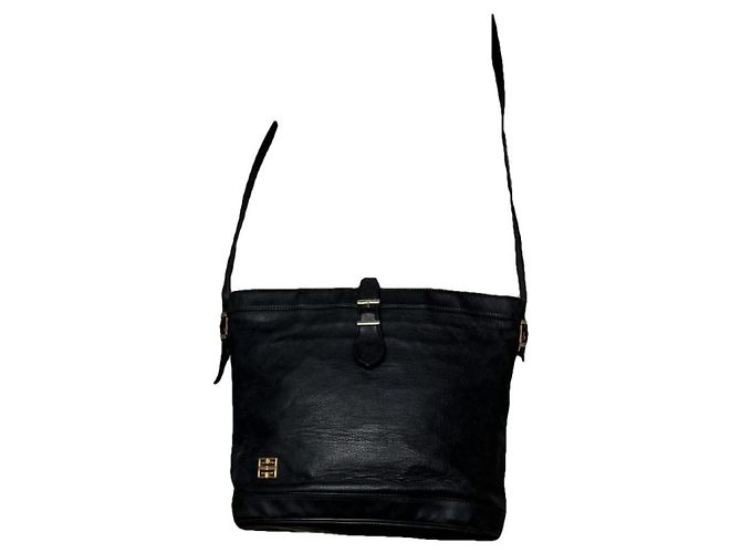 Bolsa de couro preto Givenchy 4G
