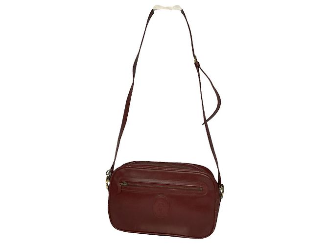 Cartier Bordeaux Lederhandtasche