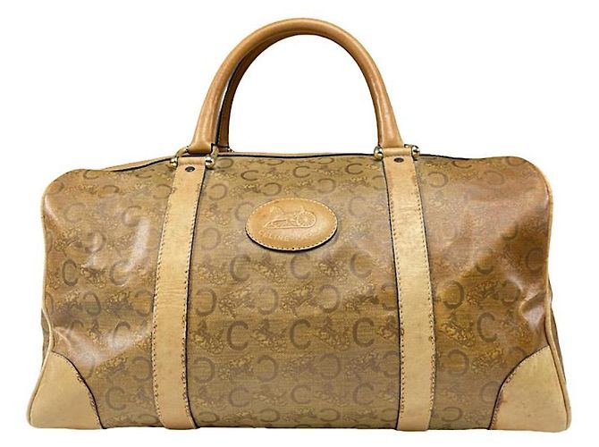Céline Bolsa de couro marrom Celine Tabou
