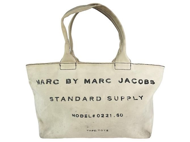 Bolsa de algodão bege Marc by Marc Jacobs