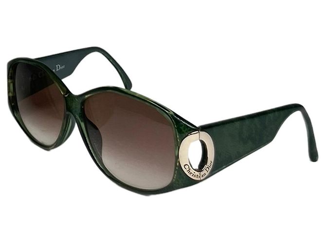 Gafas de sol de plástico verde Dior